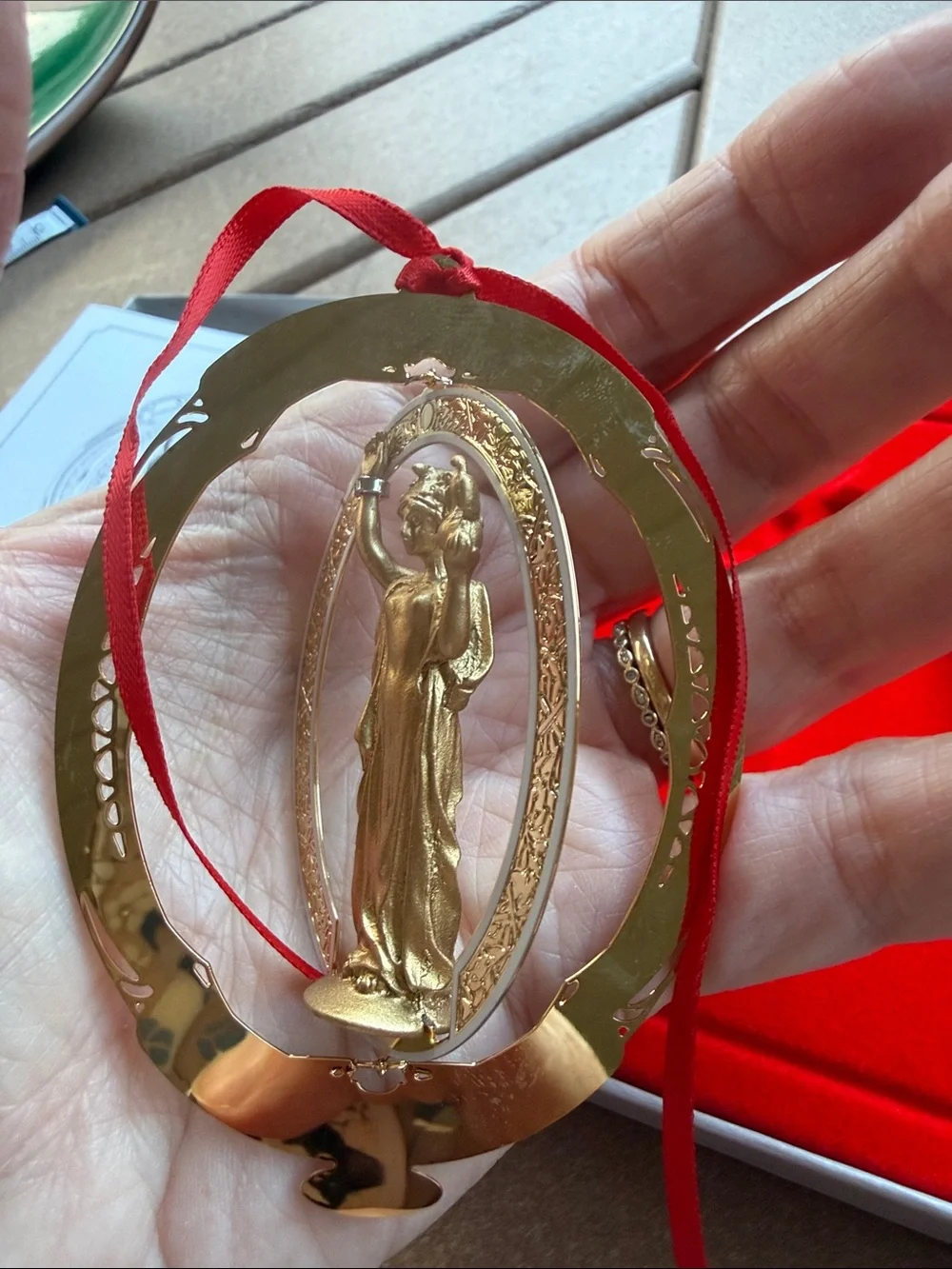Wisconsin State Capitol Ornament 2005 24K Gold Plated